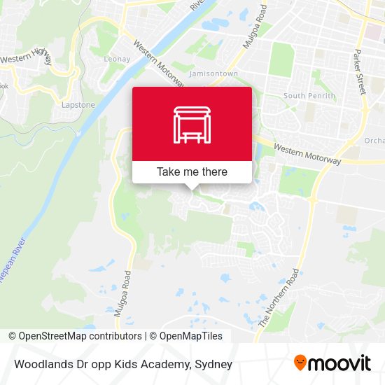 Woodlands Dr opp Kids Academy map