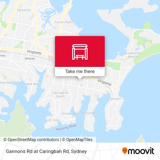 Gannons Rd at Caringbah Rd map