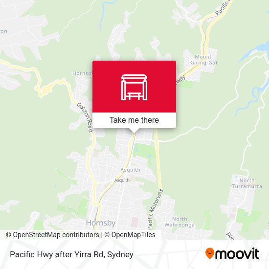 Pacific Hwy after Yirra Rd map