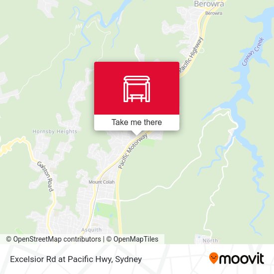 Excelsior Rd at Pacific Hwy map