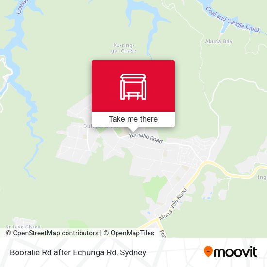 Booralie Rd after Echunga Rd map