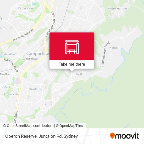 Oberon Reserve, Junction Rd map