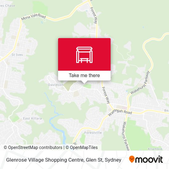 Glenrose Village Shopping Centre, Glen St map