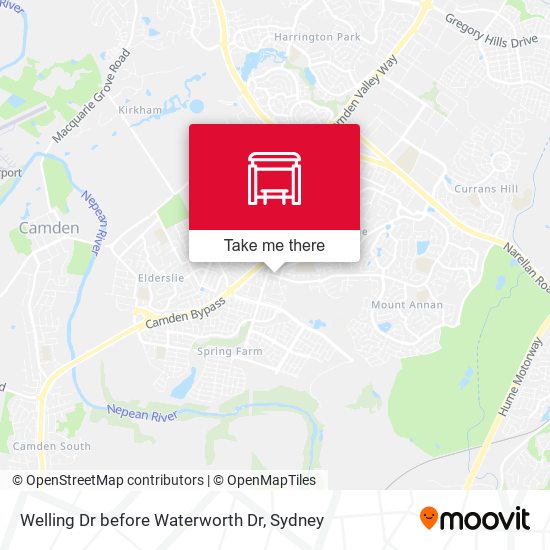 Welling Dr before Waterworth Dr map