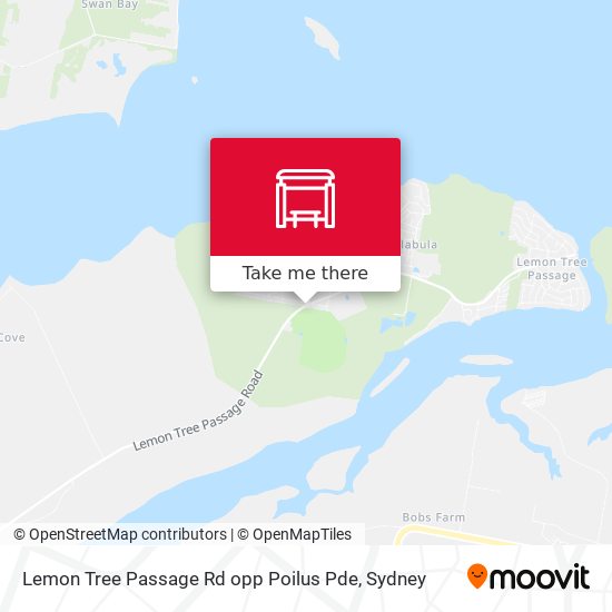 Lemon Tree Passage Rd opp Poilus Pde map