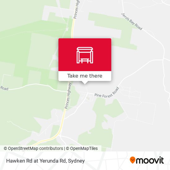Hawken Rd at Yerunda Rd map