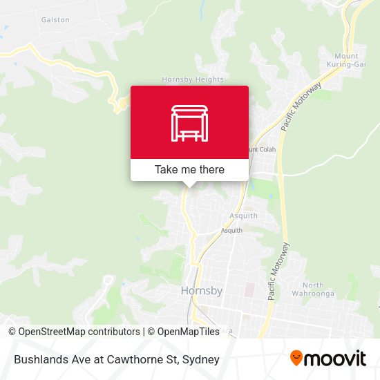 Bushlands Ave at Cawthorne St map