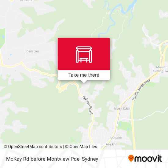 McKay Rd before Montview Pde map