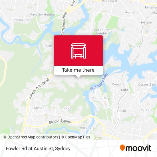 Fowler Rd at Austin St map