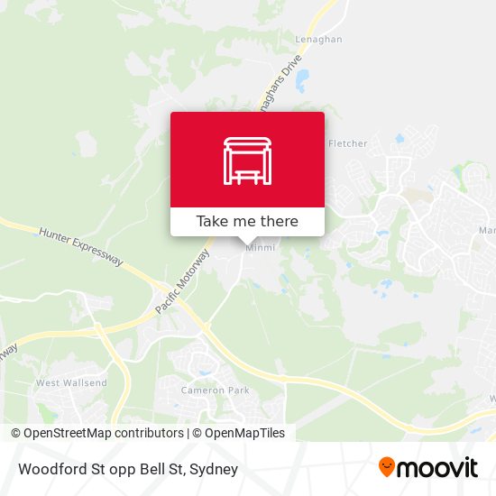 Woodford St opp Bell St map