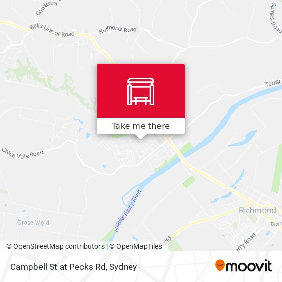 Campbell St at Pecks Rd map