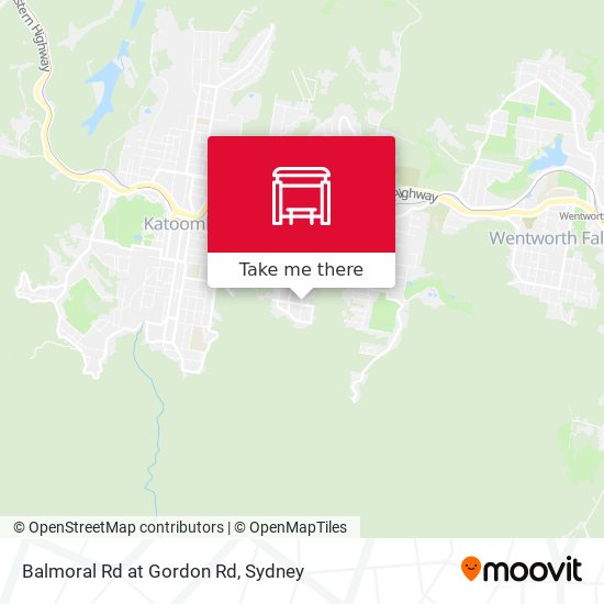 Balmoral Rd at Gordon Rd map