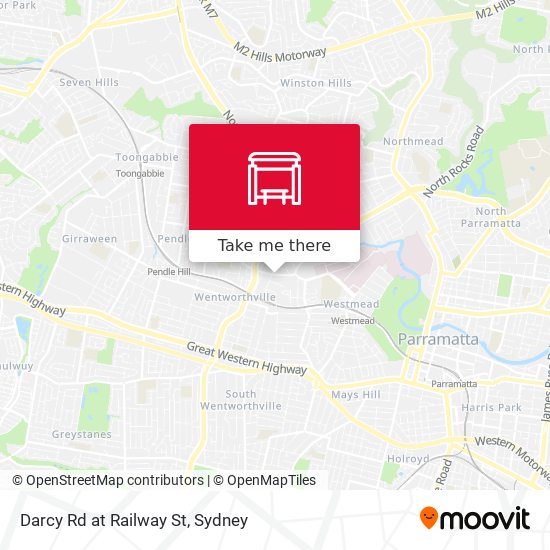 Darcy Rd at Railway St map