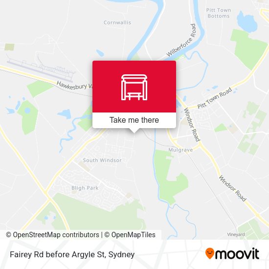 Fairey Rd before Argyle St map