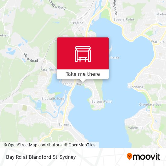 Bay Rd at Blandford St map