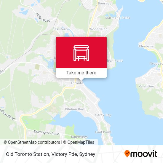 Old Toronto Station, Victory Pde map