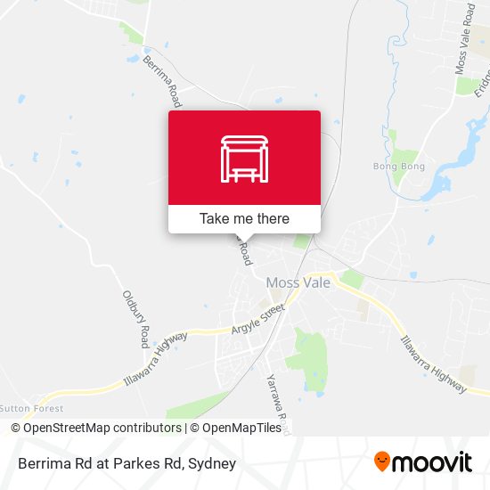 Berrima Rd at Parkes Rd map