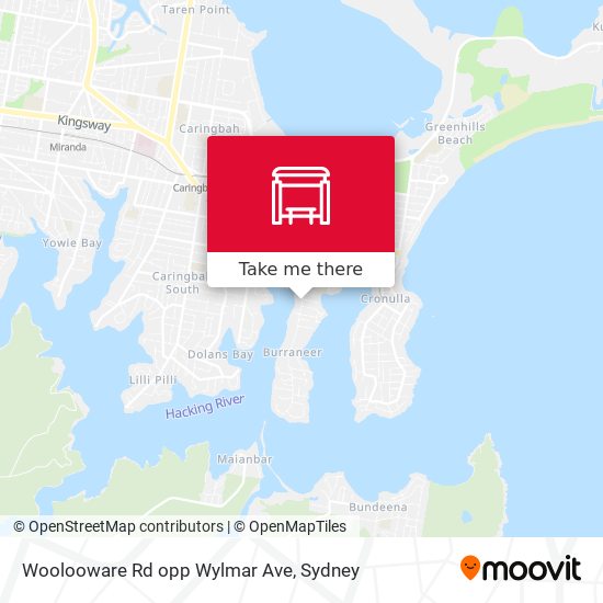 Woolooware Rd opp Wylmar Ave map