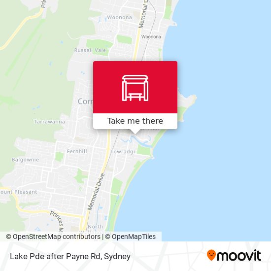 Lake Pde after Payne Rd map