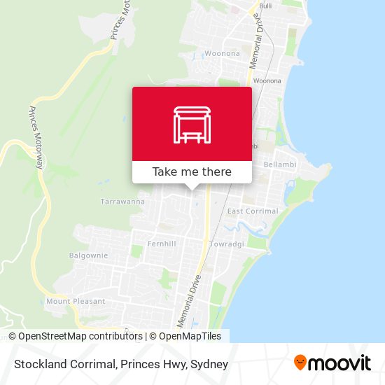 Stockland Corrimal, Princes Hwy map