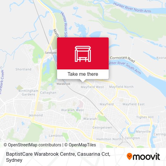BaptistCare Warabrook Centre, Casuarina Cct map