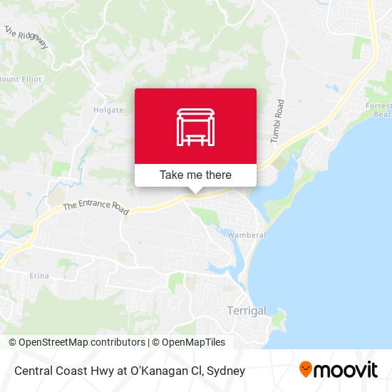 Central Coast Hwy at O'Kanagan Cl map