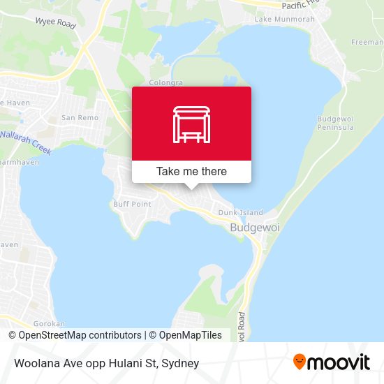 Woolana Ave opp Hulani St map
