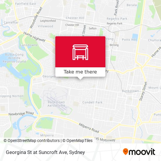 Georgina St at Suncroft Ave map