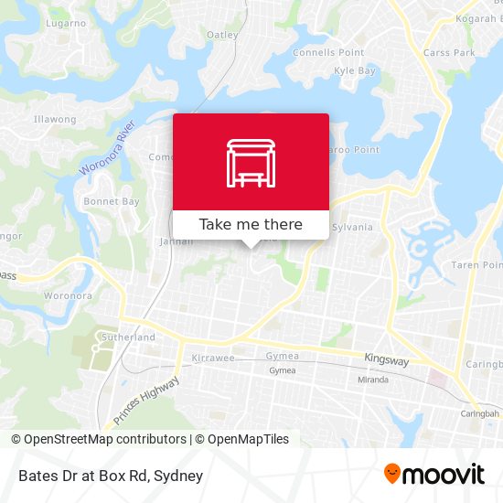 Bates Dr at Box Rd map