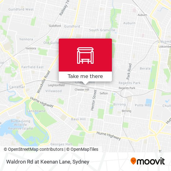 Waldron Rd at Keenan Lane map