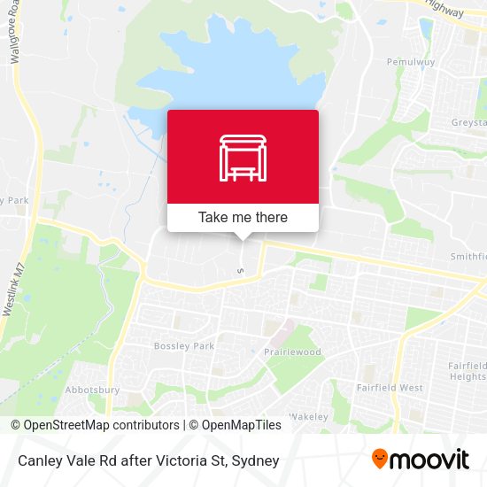 Canley Vale Rd after Victoria St map