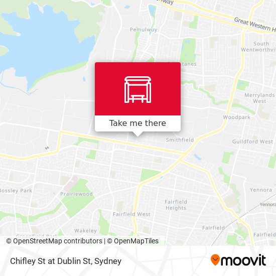 Chifley St at Dublin St map
