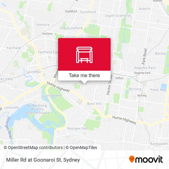 Miller Rd at Goonaroi St map
