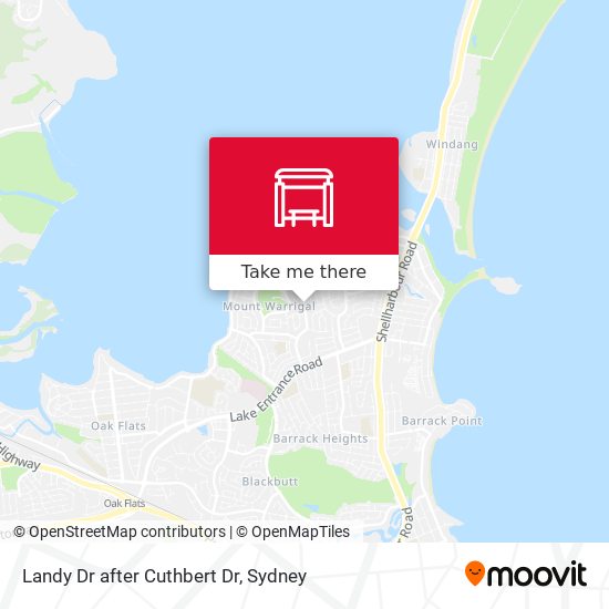 Landy Dr after Cuthbert Dr map