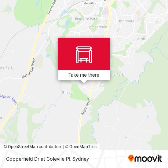 Copperfield Dr at Colevile Pl map
