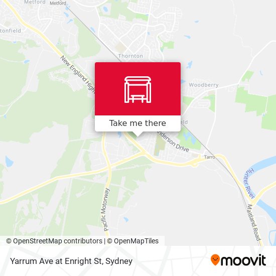 Yarrum Ave at Enright St map