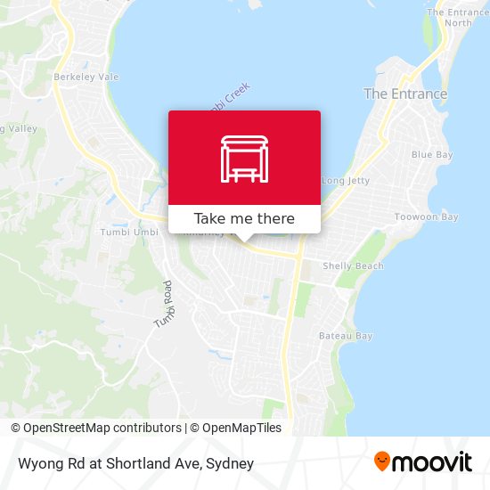 Wyong Rd at Shortland Ave map