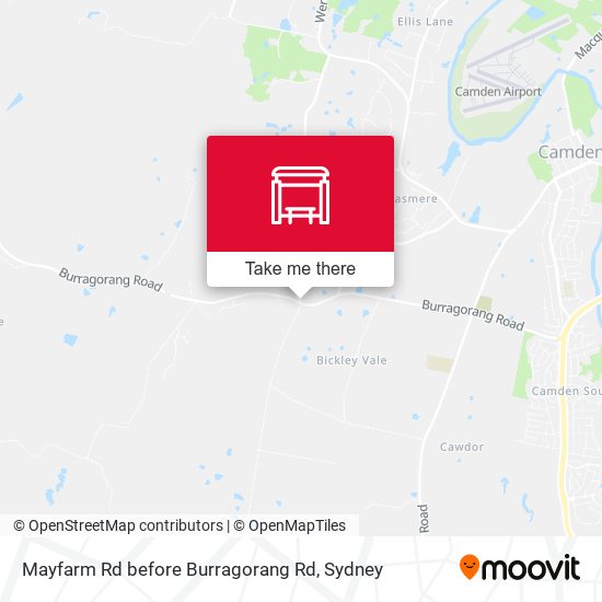 Mayfarm Rd before Burragorang Rd map