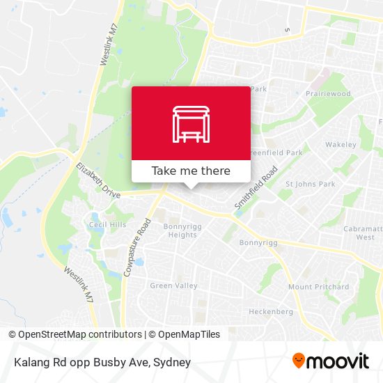Kalang Rd opp Busby Ave map