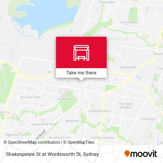 Shakespeare St at Wordsworth St map