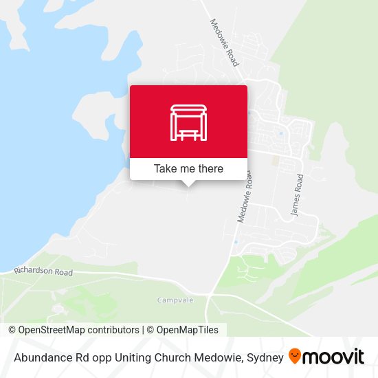 Abundance Rd opp Uniting Church Medowie map