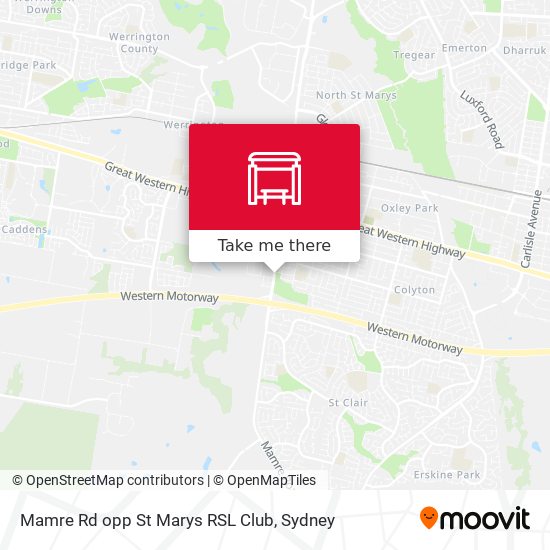 Mapa Mamre Rd opp St Marys RSL Club