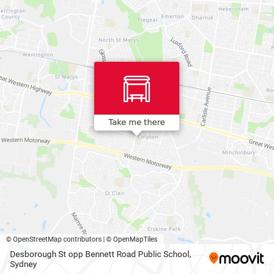 Mapa Desborough St opp Bennett Road Public School