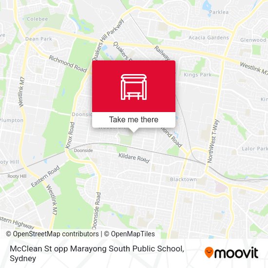 McClean St opp Marayong South Public School map
