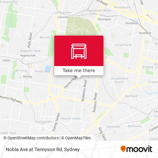 Noble Ave at Tennyson Rd map