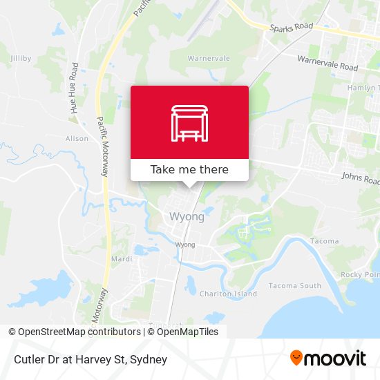 Cutler Dr at Harvey St map