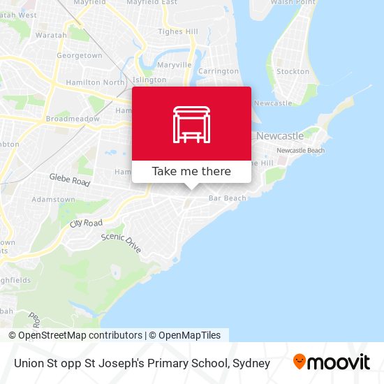 Union St opp St Joseph's Primary School map