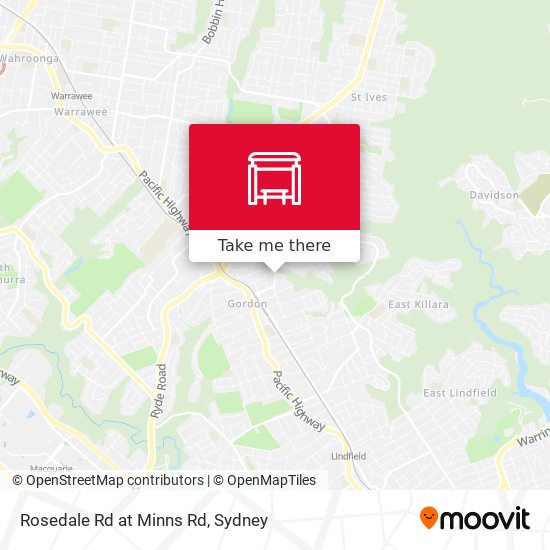 Rosedale Rd at Minns Rd map