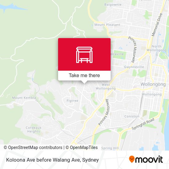Koloona Ave before Walang Ave map