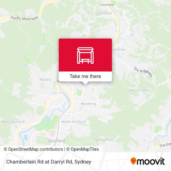 Chamberlain Rd at Darryl Rd map